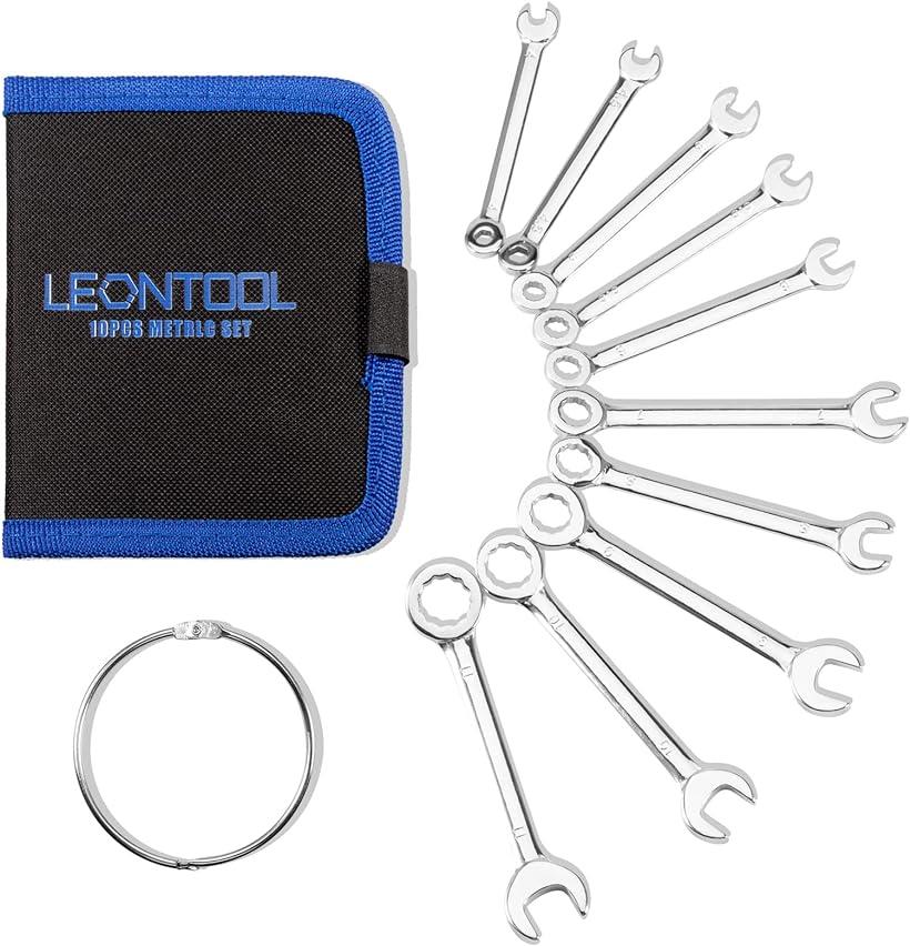 LEONTOOL ミニスパナセット 4-11mm 10本組 ミニレンチセット