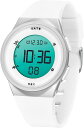腕時計 レディース USB充電式 子供用 スマートウォッチ 活動量計 大人 デジタル腕時計 多機能( 02-ホワイト)