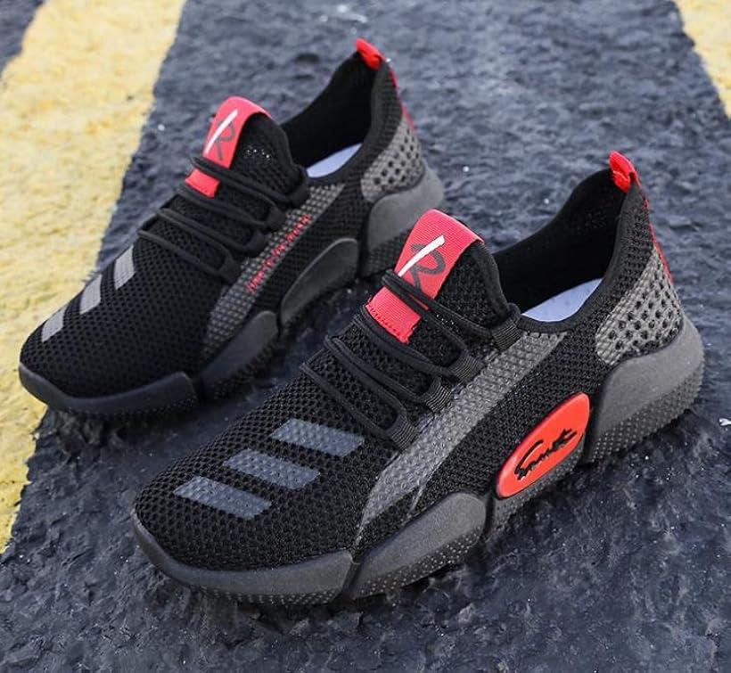 エンプティオ エアー フィットネス かかと踏める メッシュ スポーツ スニーカー メンズ ランニング 通気性 スリッポン カスタム ウォーキング 運動靴(ジェットブラック, 27.0 cm)