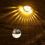Lamake ソーラー充電デッキライト フェンスライト LEDガーデン装飾ライト 屋外防水 日本語説明書付(2個)