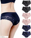ショーツ レディース 6枚組 シームレス 可愛い レース 下着 伸縮性 女性用 C Style(C Style, L)(4)