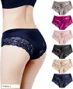 ショーツ レディース 6枚組 シームレス 可愛い レース 下着 伸縮性 女性用 A Style(A Style, L)