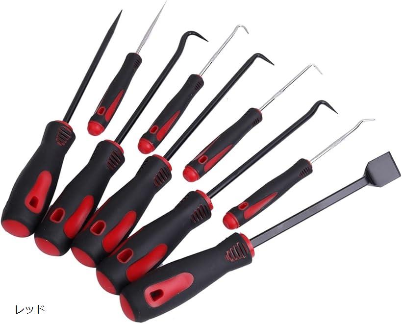 シールはがし ピックツール オイルシール リムーバー 9種類セット パッキン交換 工具 メンテナンス レ..