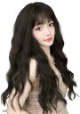 ウィッグ ロング ストレート ウイッグ セミロング フルウィッグ コスプレ かつら wig 自然 耐熱 ネット付(黒茶)