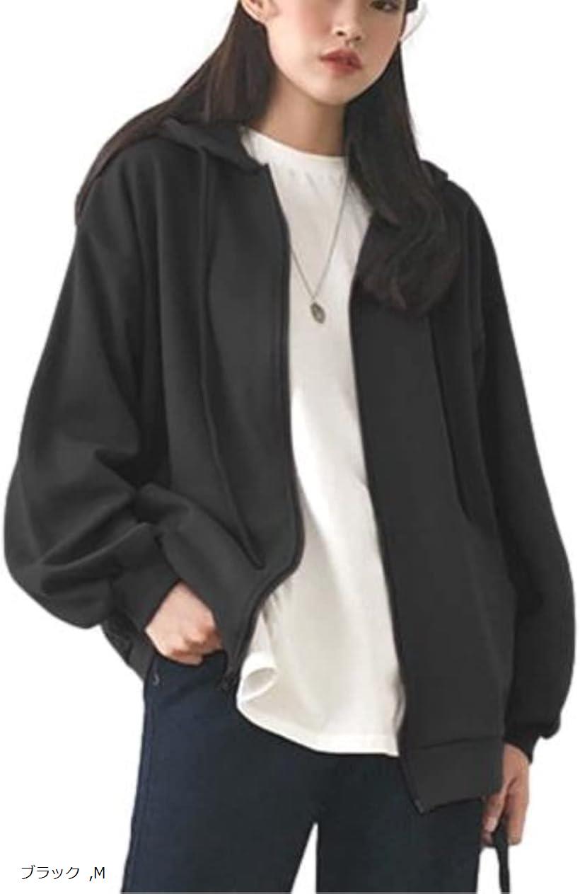 ネストカニーナ パーカー レディース トップス アウター ジップアップ フード ゆったり カジュアル M ..