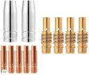 【楽天ランキング1位入賞】半自動 溶接機 消耗品 ノズル コンタクト チップ ホルダー MIG15AK MB15 MAG Co2溶接トーチ ガスノズル 0.8m...