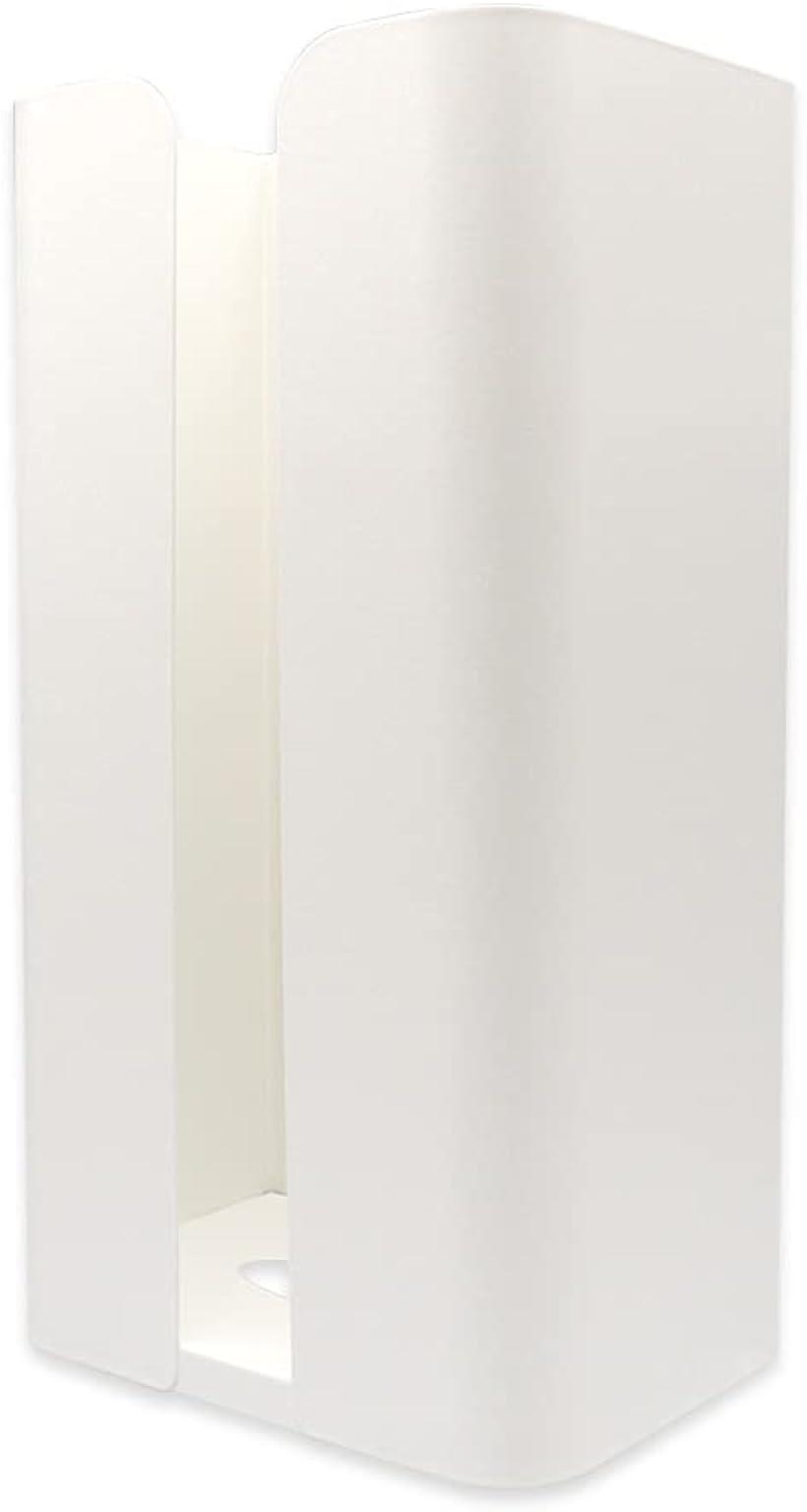 Esom マグネットティッシュケース 磁気吸着 壁掛け ゴミ袋 冷蔵庫 オーブン 金属面対応 ホワイト 