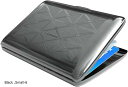 RFID スリム金属シールド クレジット カード ホルダー/プロテクター(Black, Small-6)(4)