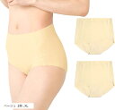 Smile LaLa レディース ショーツ セット 女性 下着 無地 シームレス シンプル ストレッチ なめらか(ベージュ 2枚, XL)(4)