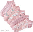 靴下レディース かわいい コットンソックス 靴下セット(KSLW-6A, 22.0 cm)