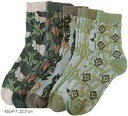 靴下レディース かわいい コットンソックス 靴下セット(KSLW-7, 22.0 cm)(4)