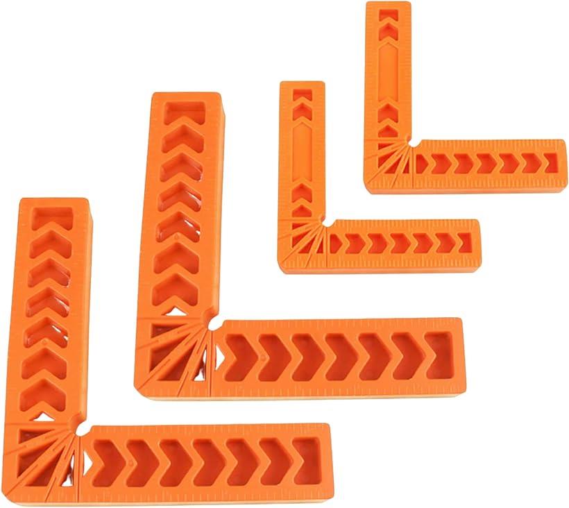 コーナークランプ 直角定規 L型クランプ ガイド 木工 溶接 固定 DIY 工具 4個セット