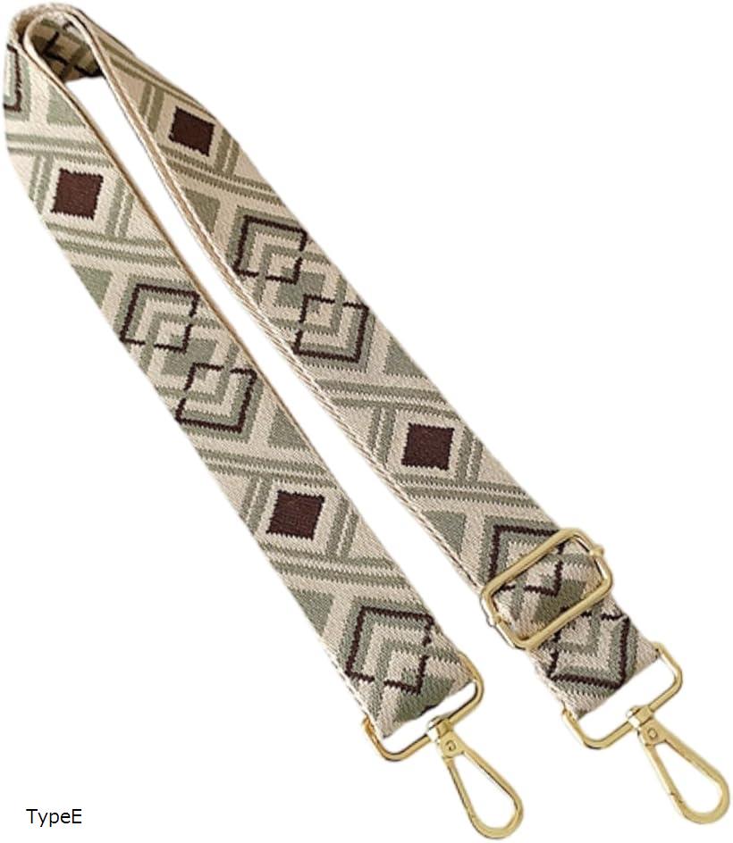 ショルダーベルト バッグベルト ストラップ バッグストラップ 付け替え 幅広 調整 交換用(TypeE)