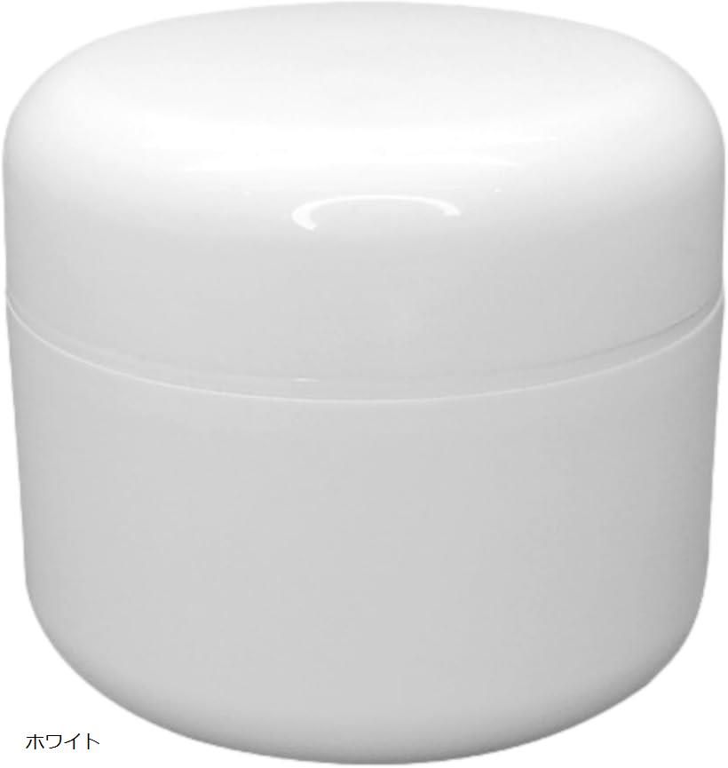 クリーム容器 クリームジャー 200g クリームケース 詰め替え容器 軟膏容器 大きめ 内蓋付き ホワイト (..