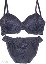 レディース ブラジャー ブラショーツ 上下セット 女性 大人 可愛い レース 上品 綺麗(グレー, F75)(4)