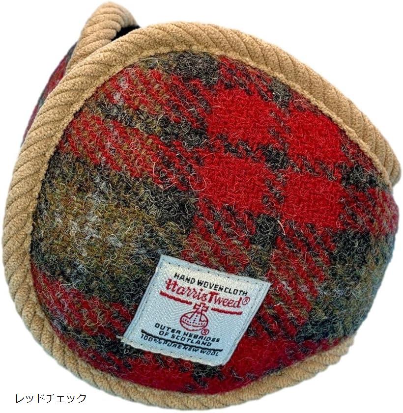 ハリスツイード HARRIS Tweed イヤーマフ PBIB001 RDC(レッドチェック)