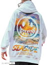 バックプリント フリースタイル 長袖 ストリート パーカー アウトドア メンズ ホワイト(スノーホワイト, 2XL)