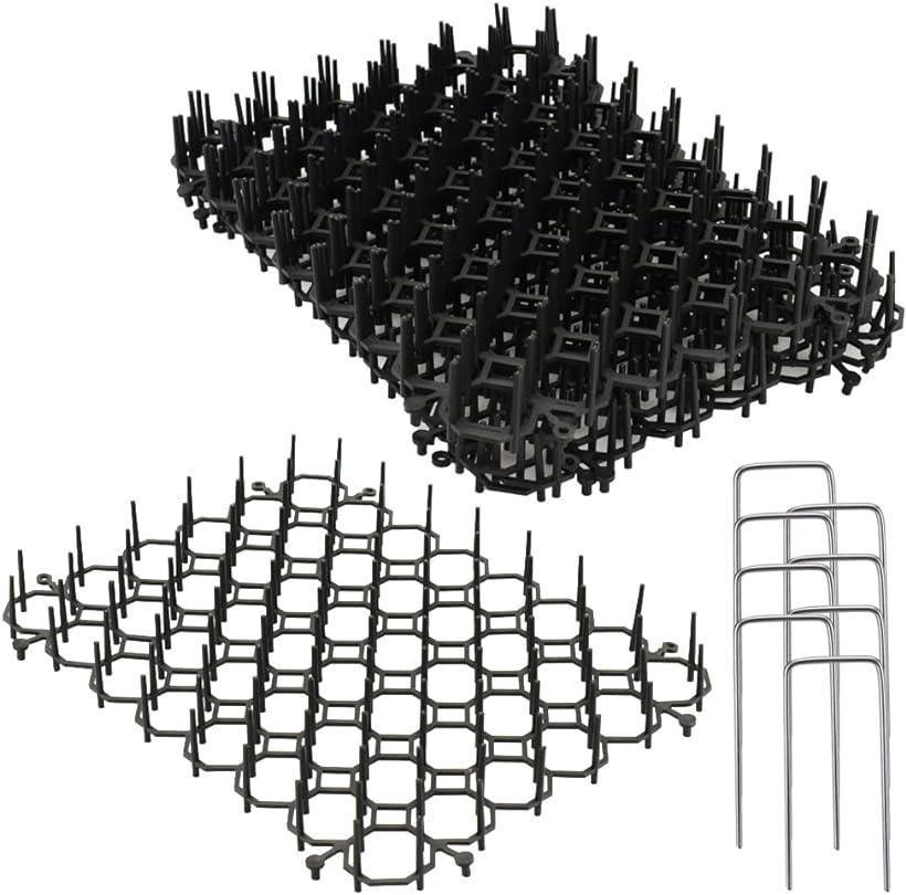 トゲトゲマット 12枚セット 猫 鳥除け 庭 塀 ベランダ 天井 植木鉢 連結 カスタム 害獣対策 侵入防止