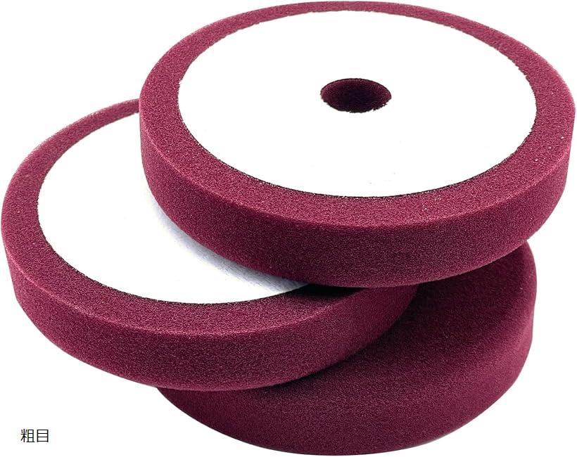 互換品 汎用 ポリッシャー スポンジ バフ コーティング ワックス 研磨 艶出し 洗車 ガラス 磨き上げ 3..