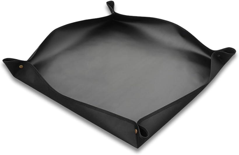 HYmish 園芸シート 正方形 防水 厚手 折畳み 園芸用品 ガーデニング ブラック 50cm