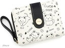 財布 ファスナー レディース 2つ折り 小銭入れ 女の子 ガールズ コンパクト 子供 キッズ cute プレゼント ネコ cat(ブラック)