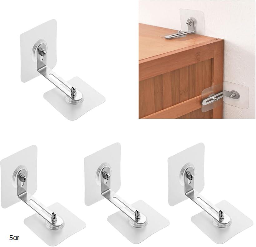 家具 転倒防止 固定 ストッパー 4本セット 地震 耐震 オリジナルパッケージ 5cm (5cm)