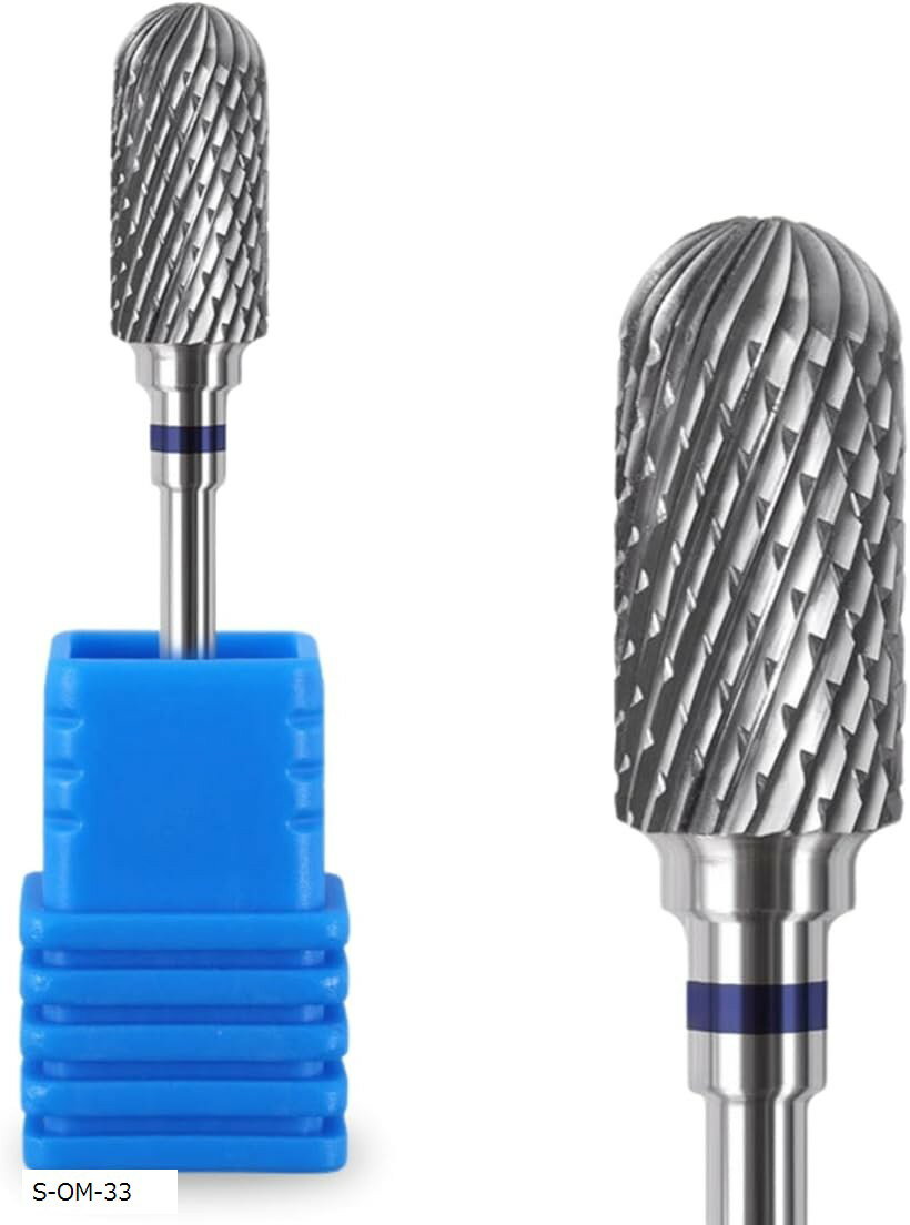 ネイルビット タングステン鋼 ネイルマシン オーバル OMW-33 (シルバー, OMW-33)