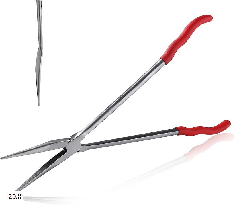 ラジオペンチ 先長 ロングプライヤー 工具 ロングリーチ ロングノーズプライヤー メカニックプライヤー..