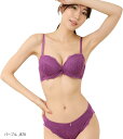 レディース ブラジャー ショーツ 上下セット 女性 下着 レース 花柄 可愛い 大人 上品(パープル, B70)(4)