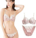 【全品P5倍★4/24 20時～】母の日 [Chica Hurra] レディース ブラジャー ブラ ショーツ 上下セット 女性 花柄 下着 刺繍 可愛い 大人 レース ブラショーツセット ブラジャーショーツセット 3/4カップ