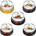 【全品P5倍★4/24 20時～】BRAWOLFY シーシャ フレーバーShisha Friut, Hookah Flavors Set, 10-Gram (Pack of 5)500 Grams of Flavor,Tobacco Nicotine Free 水たばこニコチンフリー (L, 5pcs-G)