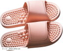 サンダル 足つぼ バス ベランダ 外履き 防水 オフィス 室内 外用 スリッパ PVC トイレ 男女兼用 24.0~24.5cm(ピンク, 24.0~24.5 cm)(3)