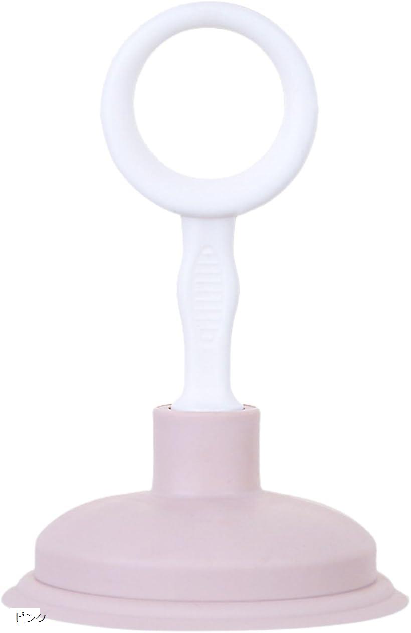 ラバーカップ パイプクリーナー 排水溝 排水口 シンク 詰まり取り 強力 お風呂 キッチン 流し台 疏通ツール 清掃用品(ピンク, フリー)