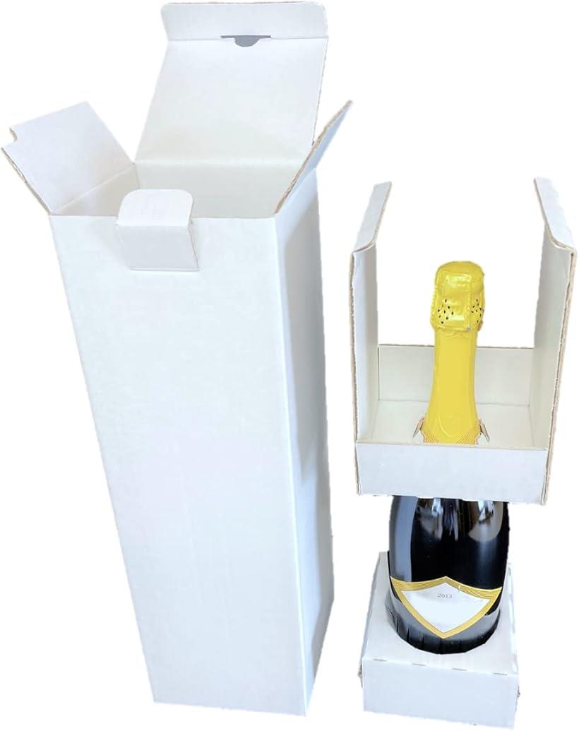 ダンボール ボトルサイズにあわせて調整可能ボトル梱包箱 5セットワイン 日本酒 シャンパン 化粧箱 発..
