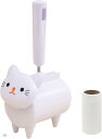 猫 コロコロ ネコ型 ミニ粘着クリーナー コロコロクリーナー コンパクト 斜めカット