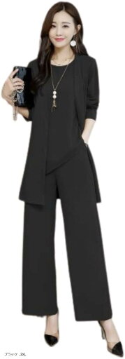 レッドレイ スーツ レディース 3点セット フォーマル パンツ(ブラック, 3XL) レッドレイ スーツ レディース 3点セット フォーマル パンツ(ブラック, 3XL)