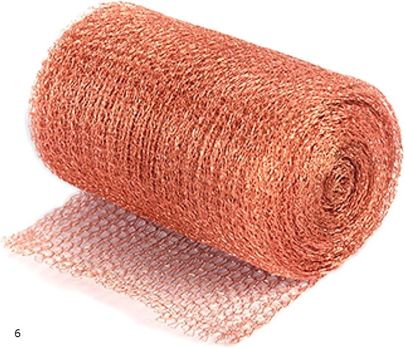 銅メッシュシート コウモリ ネズミ ナメクジ 侵入防止 6m (ブロンズ)