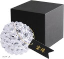天然石 水晶 5A フラーレン 10mm 神聖幾何学 バッキーボール パワーストーン 63mm 120個 天然石鑑定士監修 昇り龍 巾着セット 大サイズ(クリア...