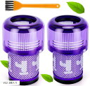 【楽天ランキング1位入賞】互換品 互換 ダイソン用 掃除機 V12 SV20 SV30 detect slim fluffy フィルター 2個掃除機フィルター コードレス掃除機 交換品 2個入り HEPAフィルター(V12 2個入り)(2)