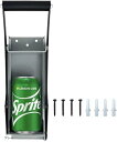 D.Stomo 2way 空き缶潰し器 缶クラッシャー ペットボトル ボトルクラッシャー 壁取り付け式 省スペース コンパクト カンクシャ スチール製(グレー)