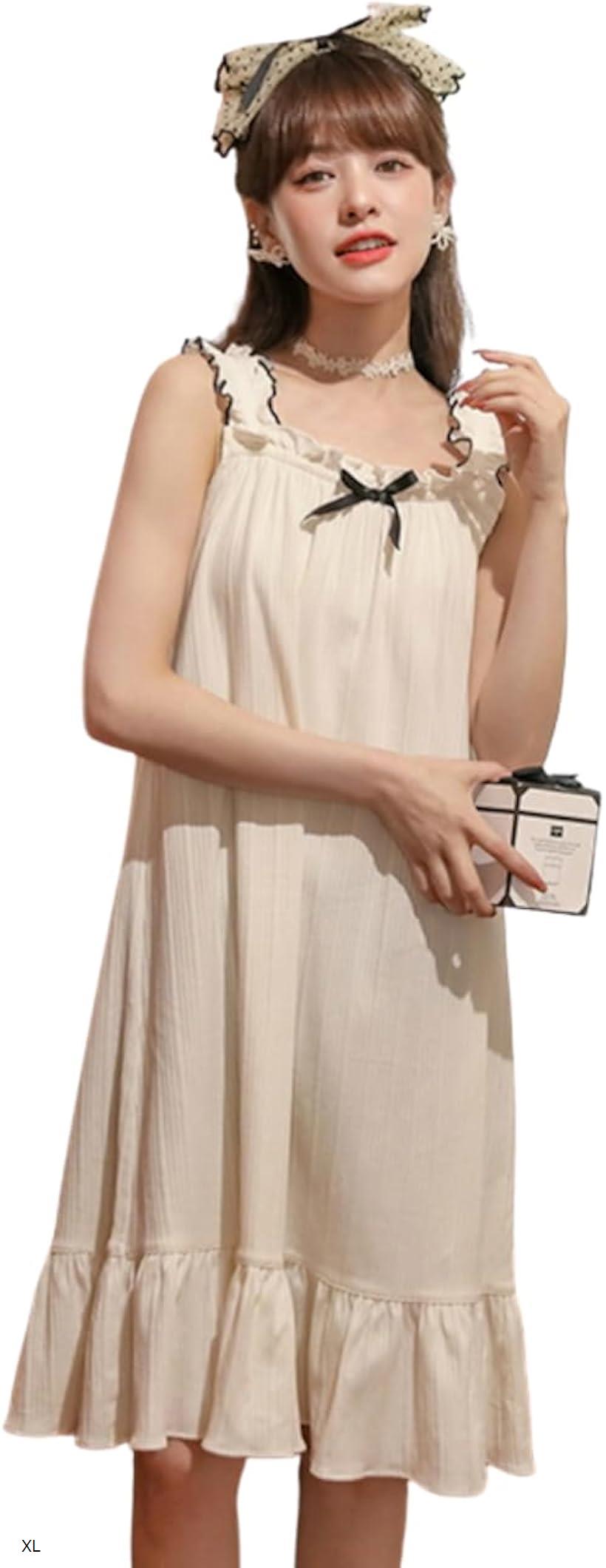 レディレイジー ロリータ ネグリジェ パジャマ かわいい レディース ルームウェア 姫系 ワンピース おおきいサイズ 夏 フリル 白 ホワイト(ホワイト, XL)