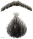 付け髭 ひげ 口髭 人毛 ウィッグ 髪製髭 手作り本物 1枚(3)
