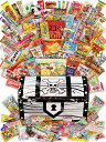 お菓子 駄菓子 詰め合わせ66種セット 海賊宝箱がギチギチパンパン破裂寸前。お菓子詰め合わせ 誕生日 プレゼント イベント ハロウィン 子供が喜ぶ駄菓子詰め合わせ
