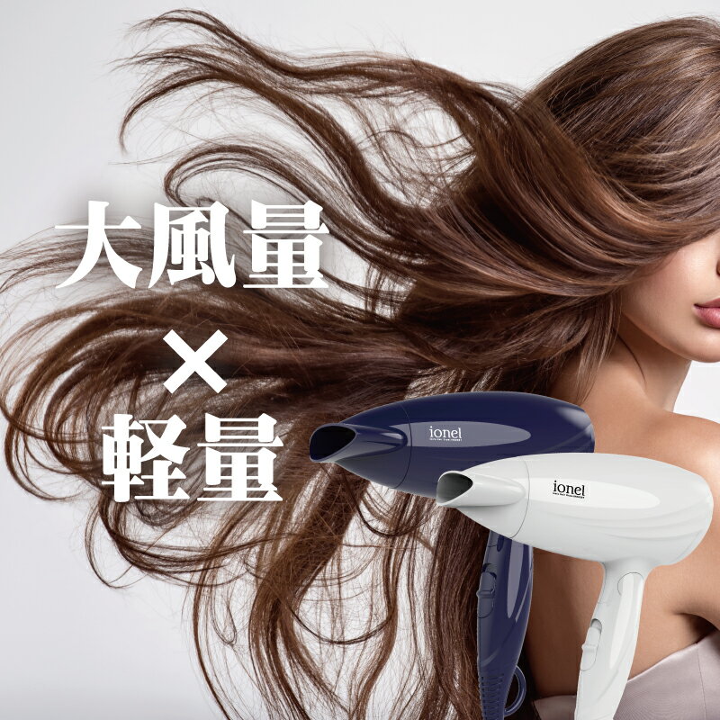 【送料無料】マイナスイオンヘアドライヤー　HKD277WH/NV