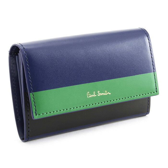 ポールスミス 名刺入れ カードケース 青(ブルー) Paul Smith pwd252-30 レディース 婦人 【送料無料】