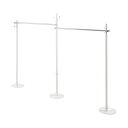 日本製 室内 物干し 兼用 ハンガー ワイド ポールハンガー 可変式 ホワイト 白 コートハンガー ハンガーラック 収納 服吊 ワードローブ 国産(代引不可)【...