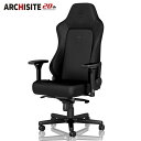 ゲーミングチェア noblechairs HERO BLACK EDITION ノーブルチェアーズ ロッキング アームレスト ブラック エディション(代引不可)...