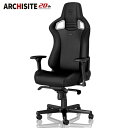 ゲーミングチェア noblechairs EPIC BLACK EDITION ノーブルチェアーズ ロッキング アームレスト ブラック エディション(代引不可)...