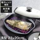 電子レンジ調理器 レンジパン 浅型 焼き目がつく 電子レンジ用 グリルパン 食洗機対応 PFOAフリー フタ付き 焼き魚 肉料理 フライパン パリージュ 黒 ブ...