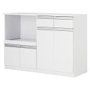キッチンカウンター 約幅118×奥行40×高さ82cm ホワイト 2口コンセント付き キッチン収納 組立品 キッチン 台所【代引不可】